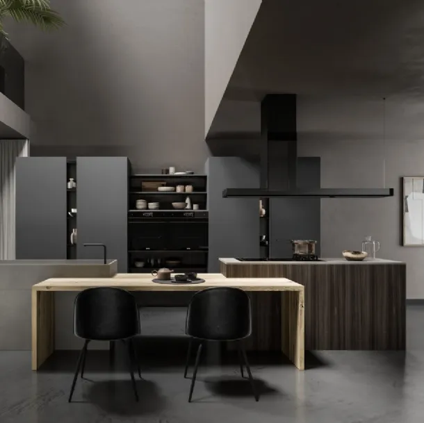 Cucina Design con isola Lab13 Kitchen 04 di Aran