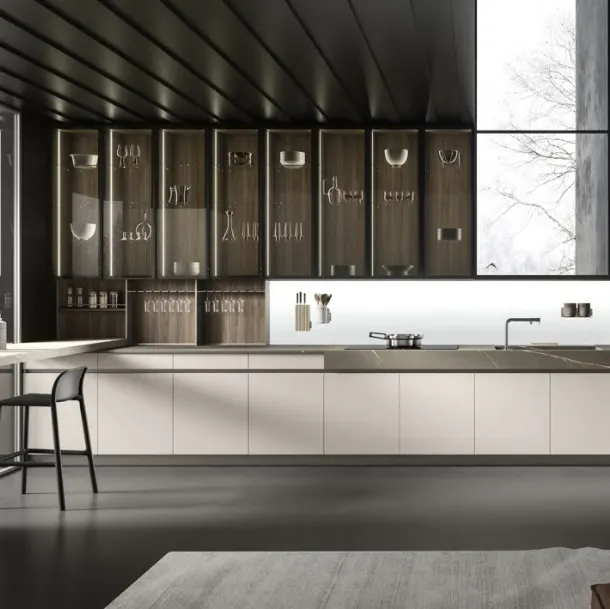 Cucina Design ad angolo Lab13 Kitchen 05 di Aran