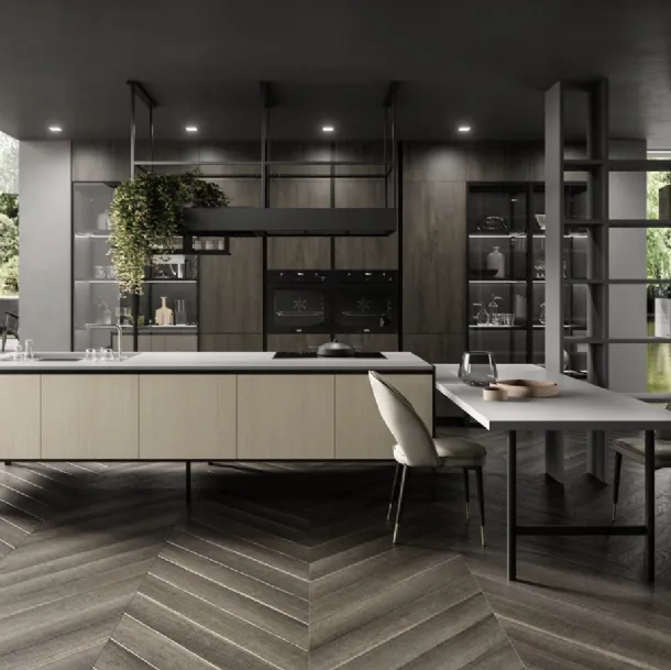 Cucina Design con isola Lab13 Kitchen 06 di Aran