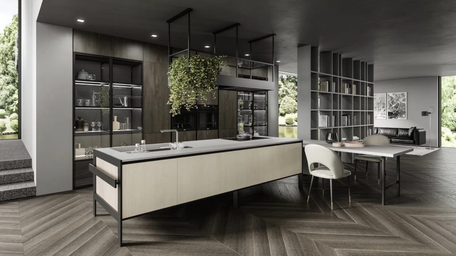 Cucina Design con isola Lab13 Kitchen 06 di Aran