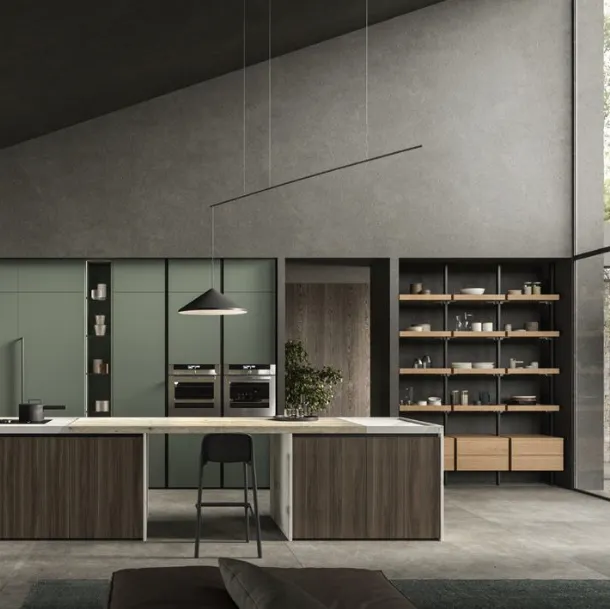 Cucina Design con isola Lab13 Kitchen 07 di Aran