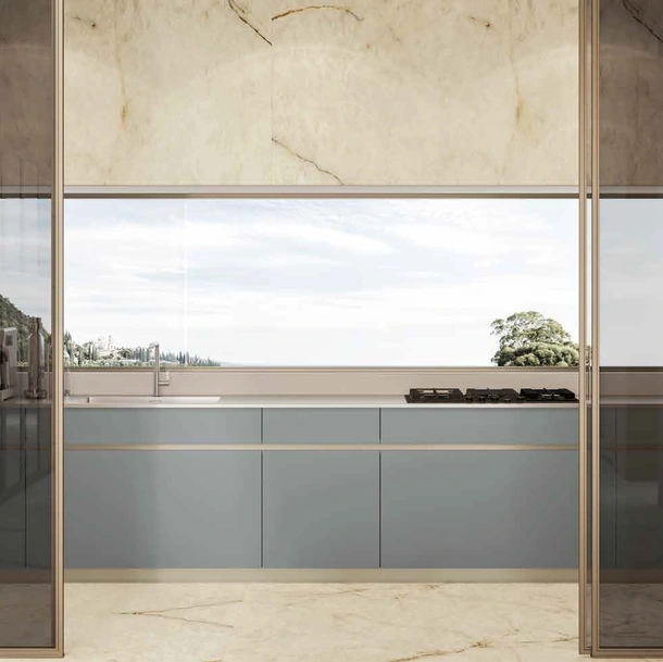Cucina Moderna lineare Daytona Natural di Arrex