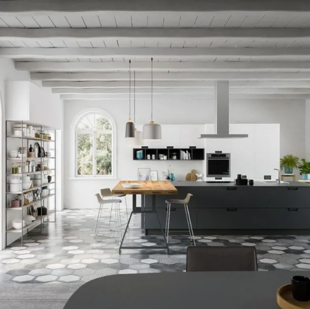 Cucina Moderna Fenix Laccato Opaco di Arrex