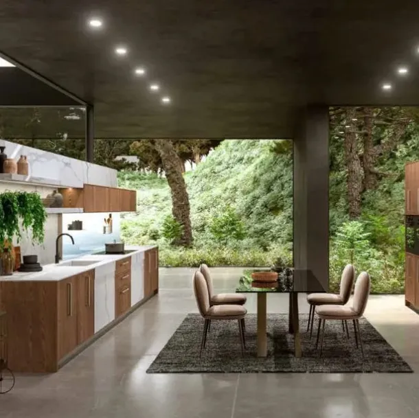 Cucina Moderna lineare Guadalupe 02 di Aran