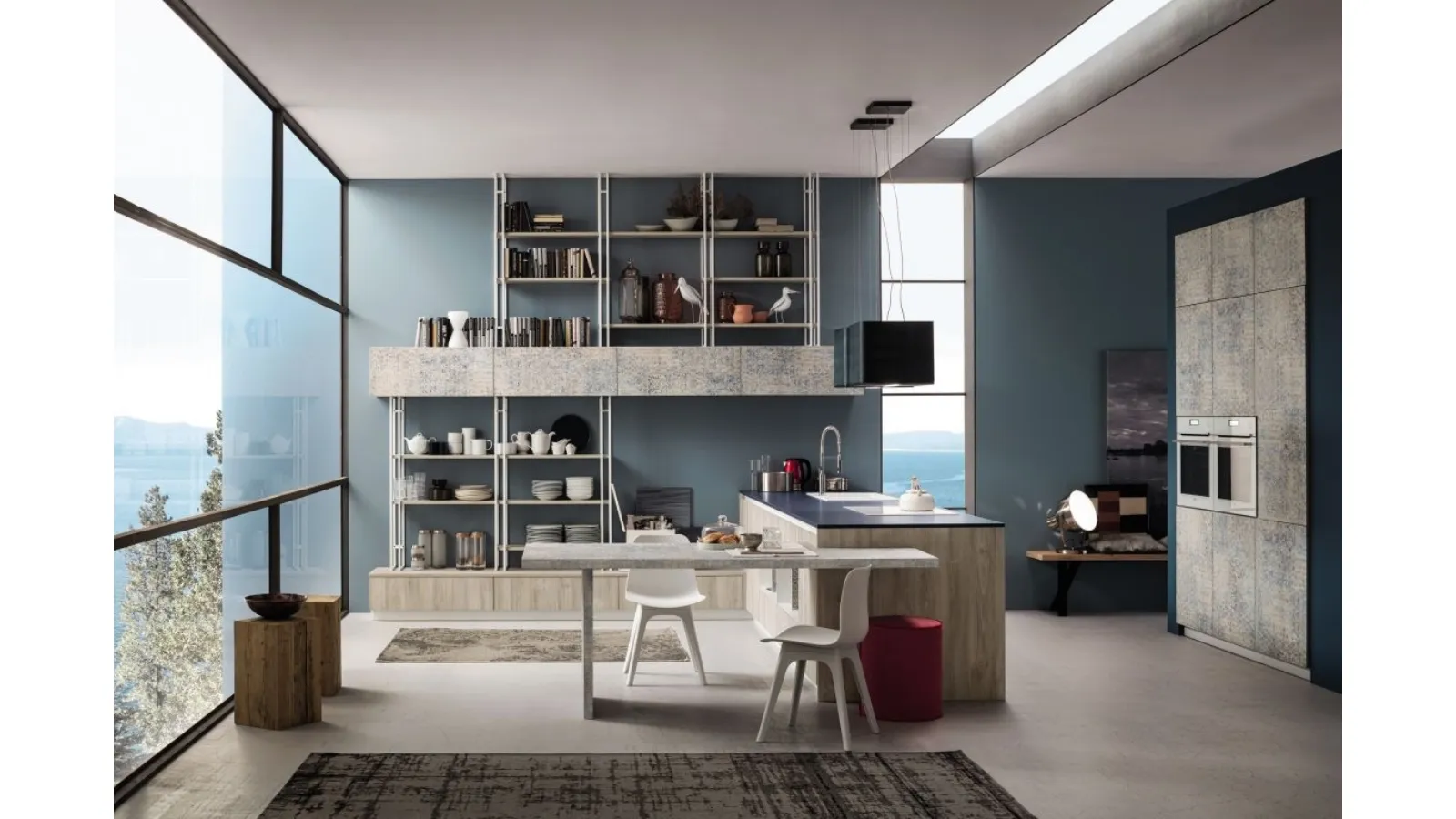 Cucina Moderna Lab Old Oak Mandorla di Arrex