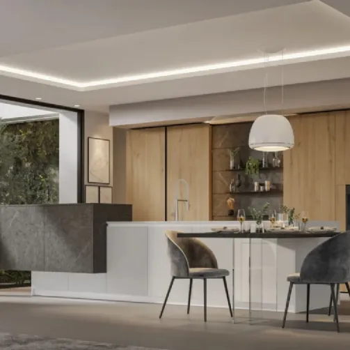 Cucina Moderna con isola Loft 2|2 02 di  Arrex