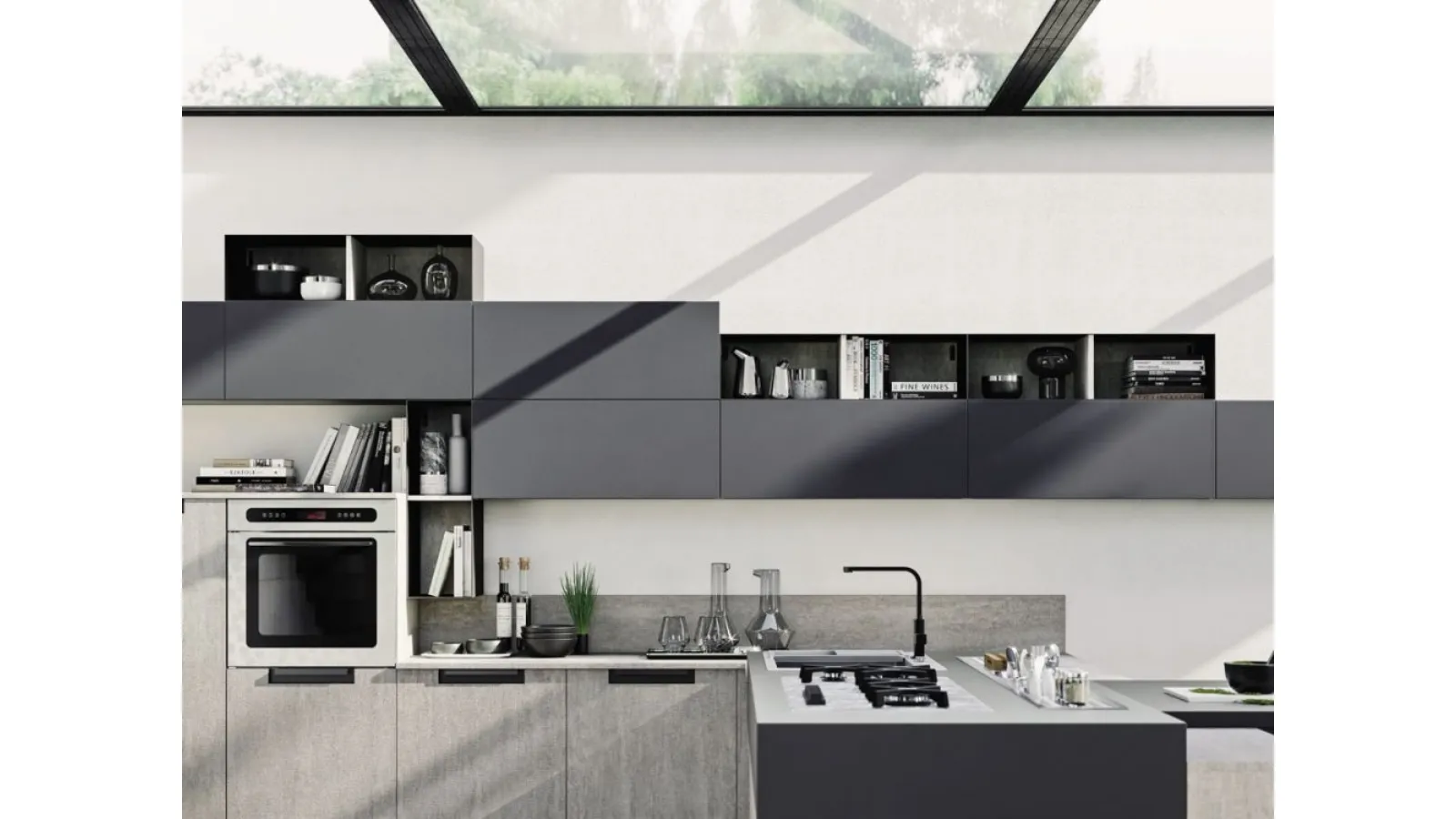 Cucina Moderna Loft Wall di Arrex