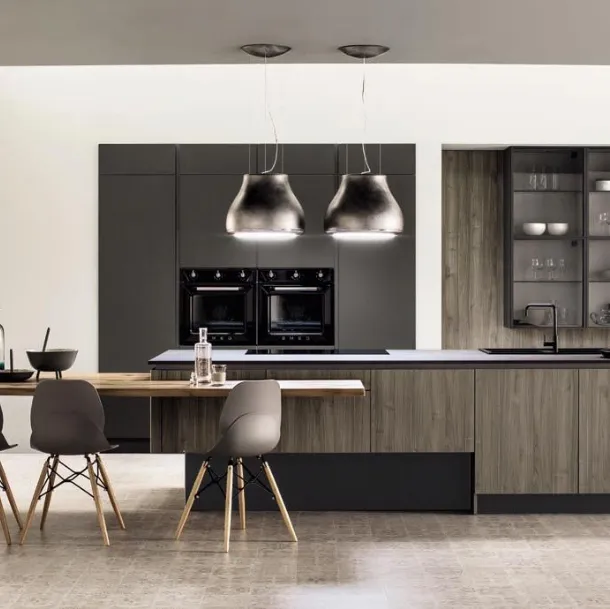 Cucina Moderna Primavera Origano con Isola di Arrex