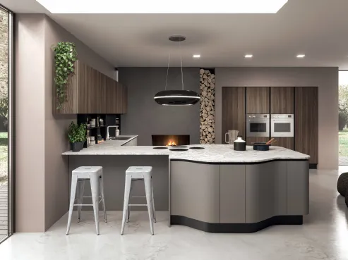 Cucina ad angolo di design Penelope 06 di Aran